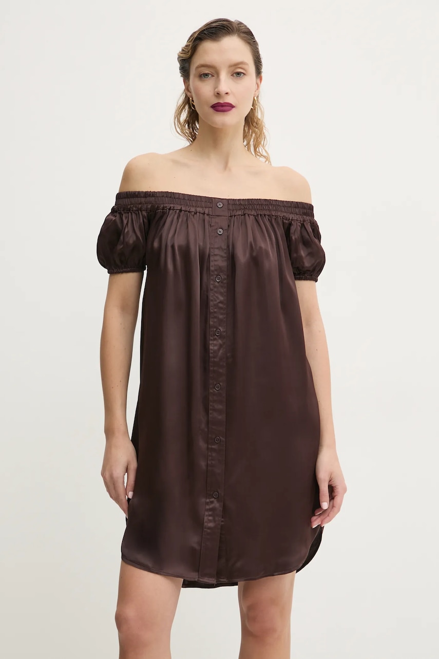 2NDDAY rochie Christino culoarea maro