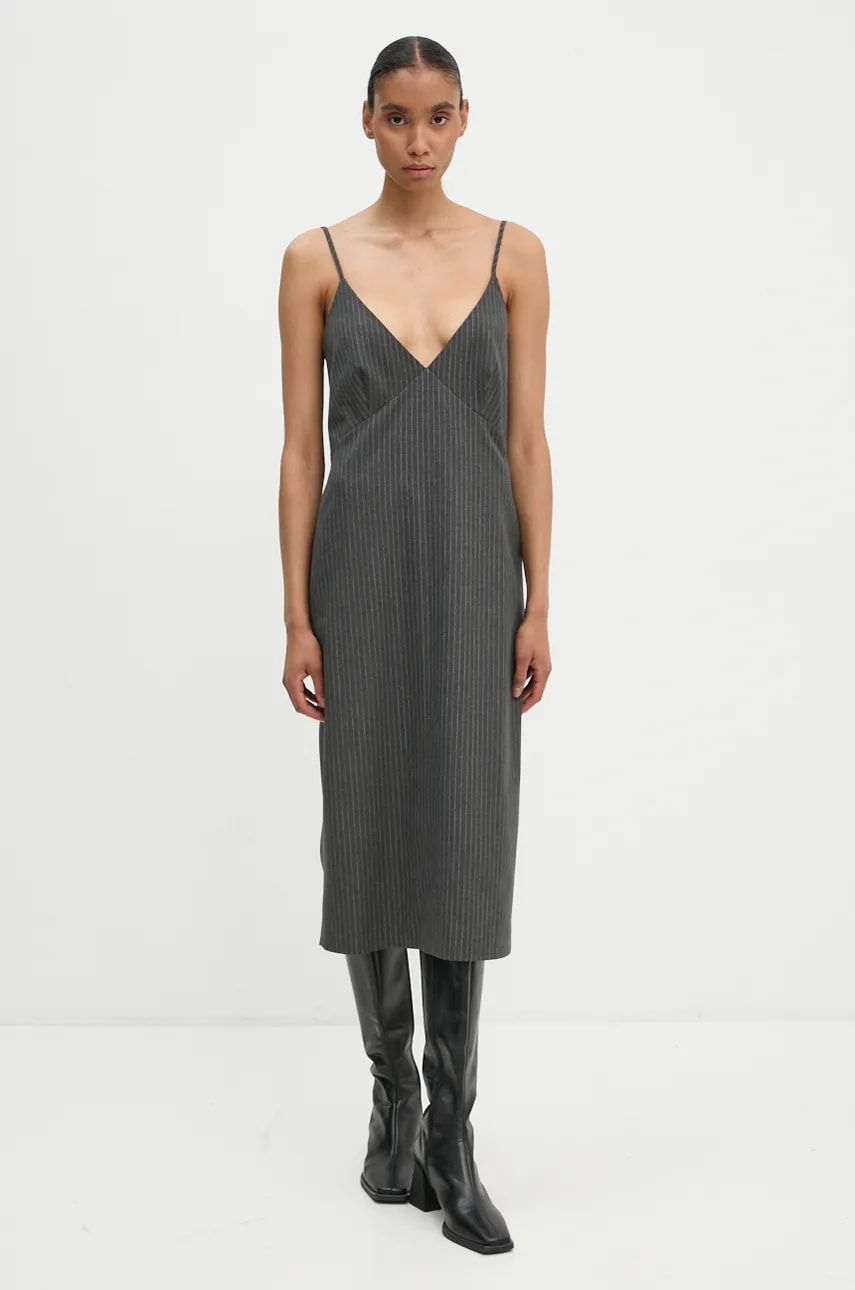 2NDDAY rochie Medellin culoarea gri