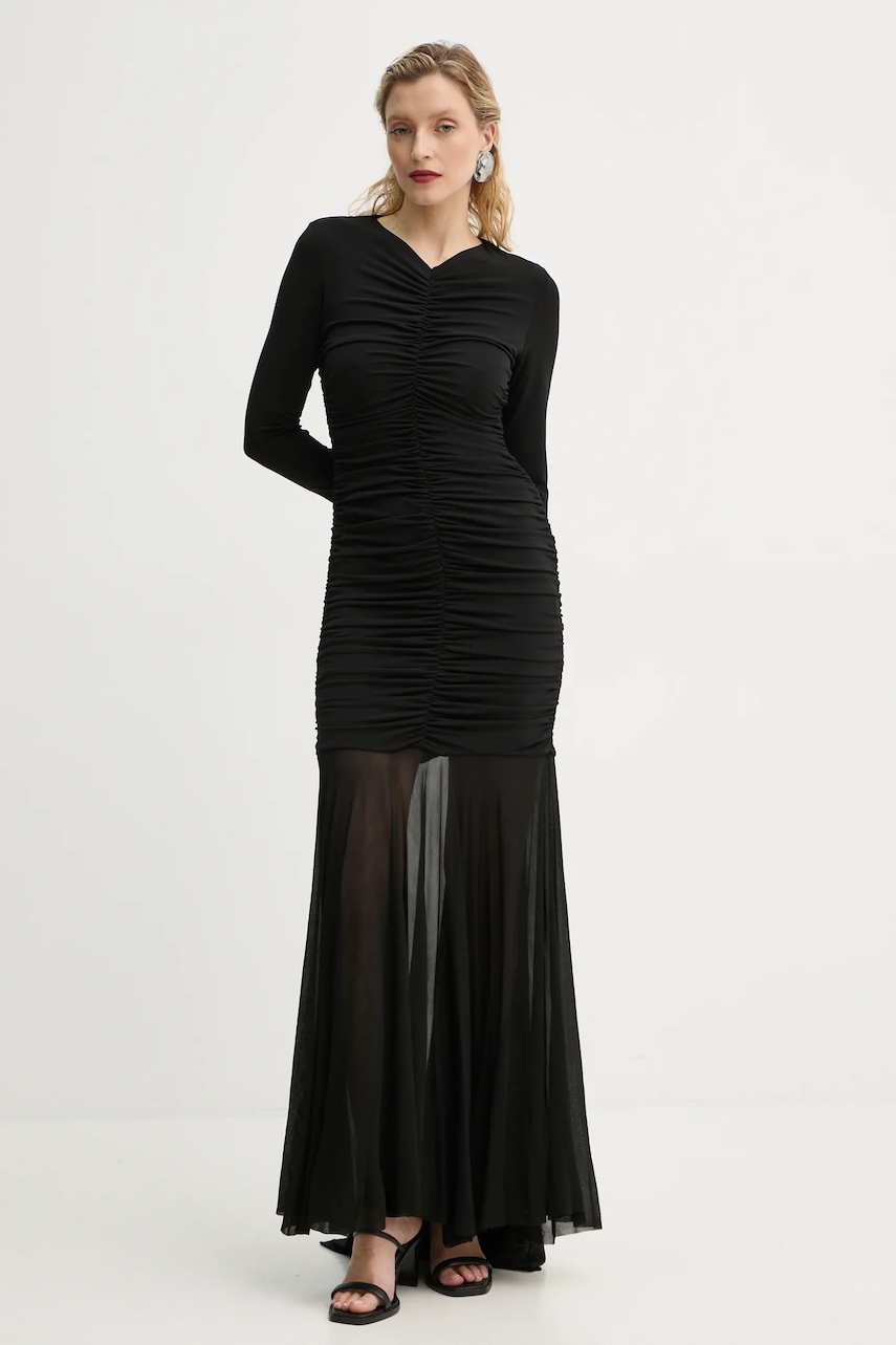 A.L.C. rochie Fawn culoarea negru