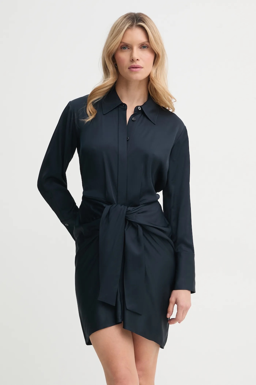 A.L.C. rochie culoarea bleumarin