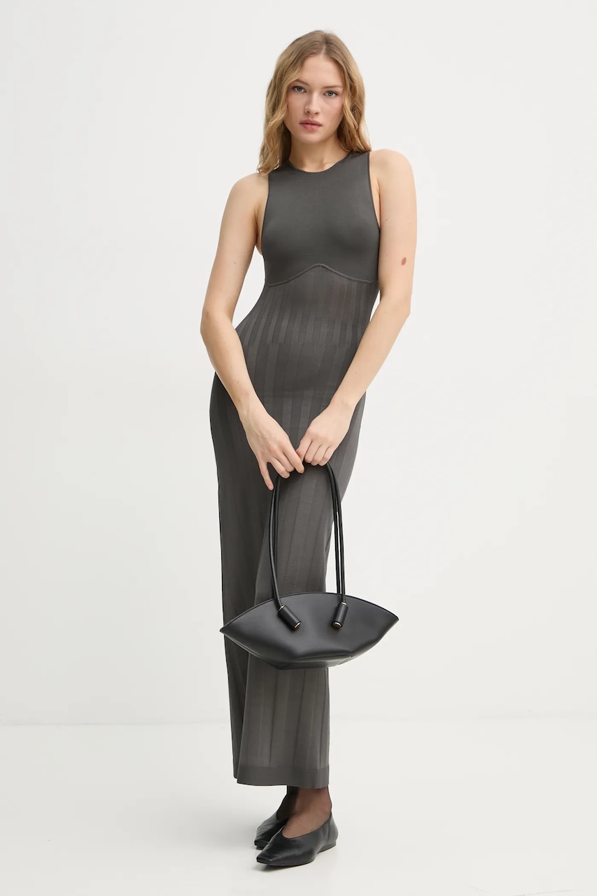 AERON rochie CLARA culoarea gri