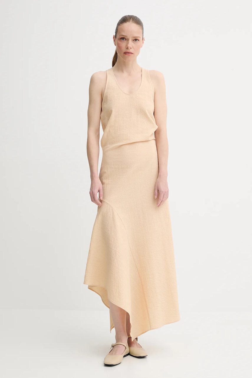 AERON rochie GALE culoarea bej