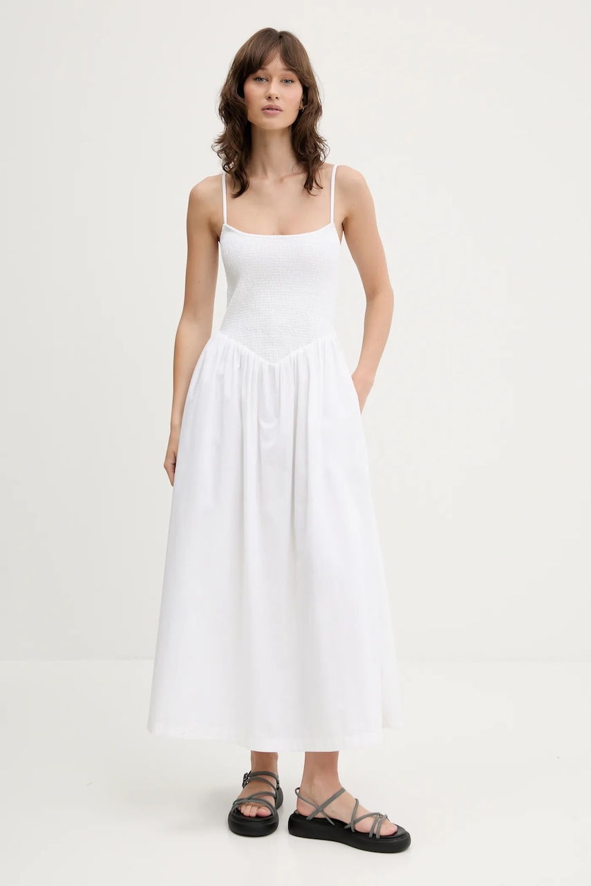 Abercrombie & Fitch rochie culoarea alb