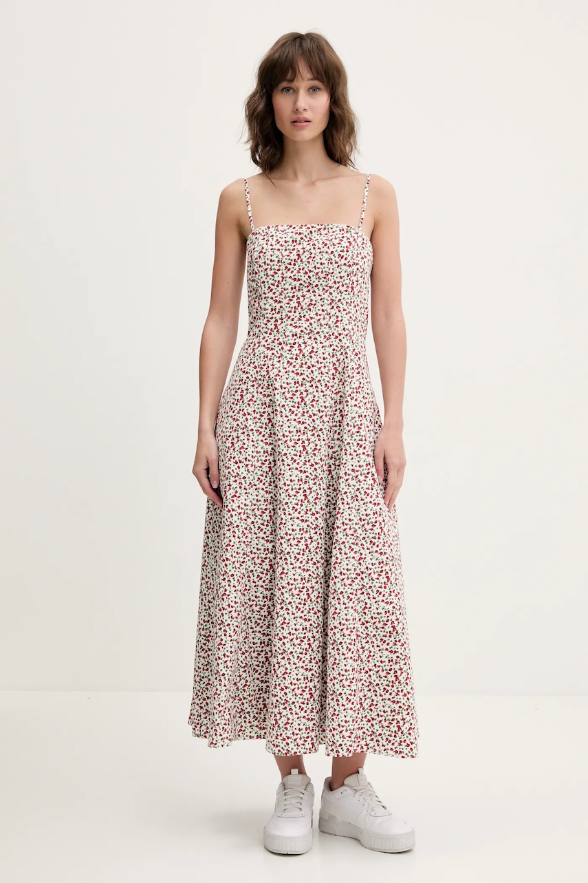 Abercrombie & Fitch rochie culoarea alb