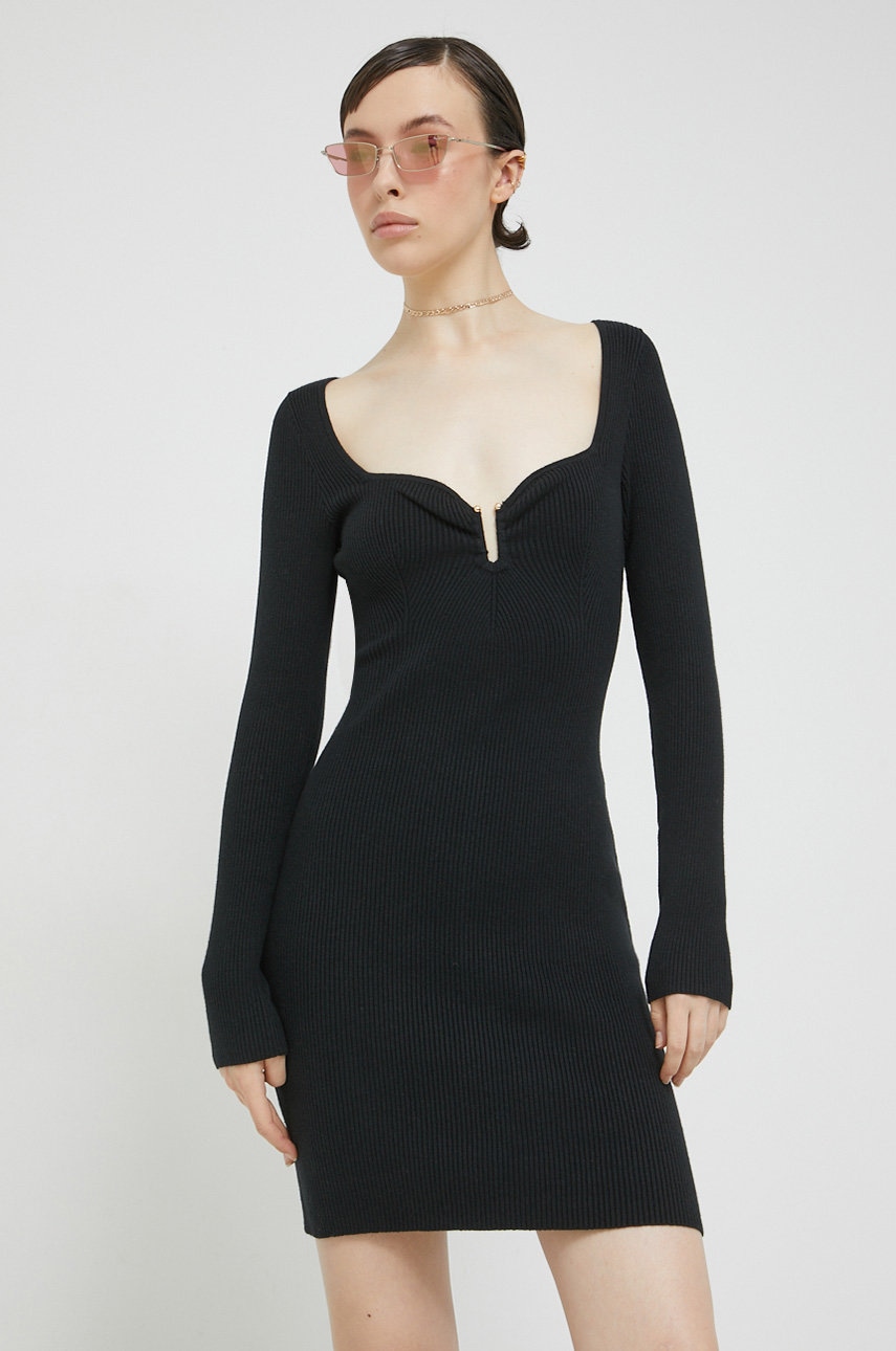 Abercrombie & Fitch rochie culoarea negru