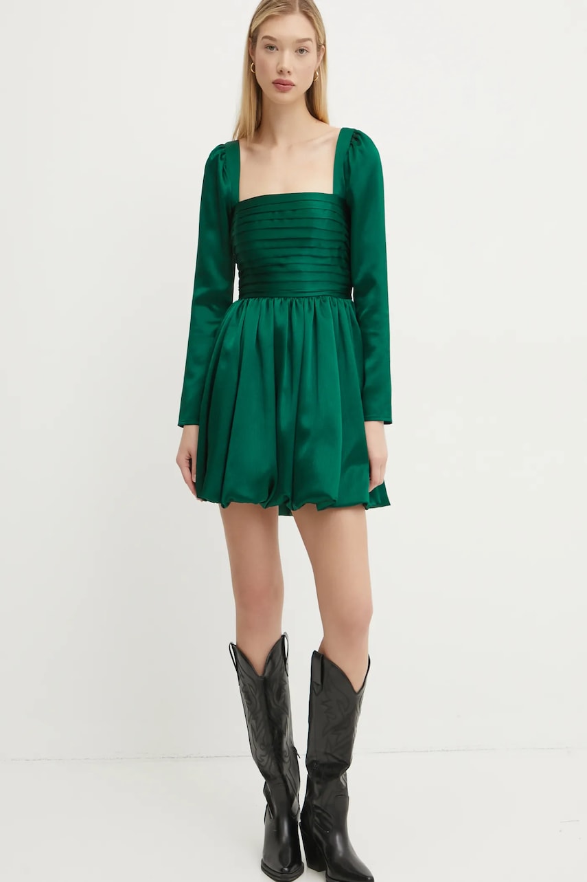 Abercrombie & Fitch rochie culoarea verde