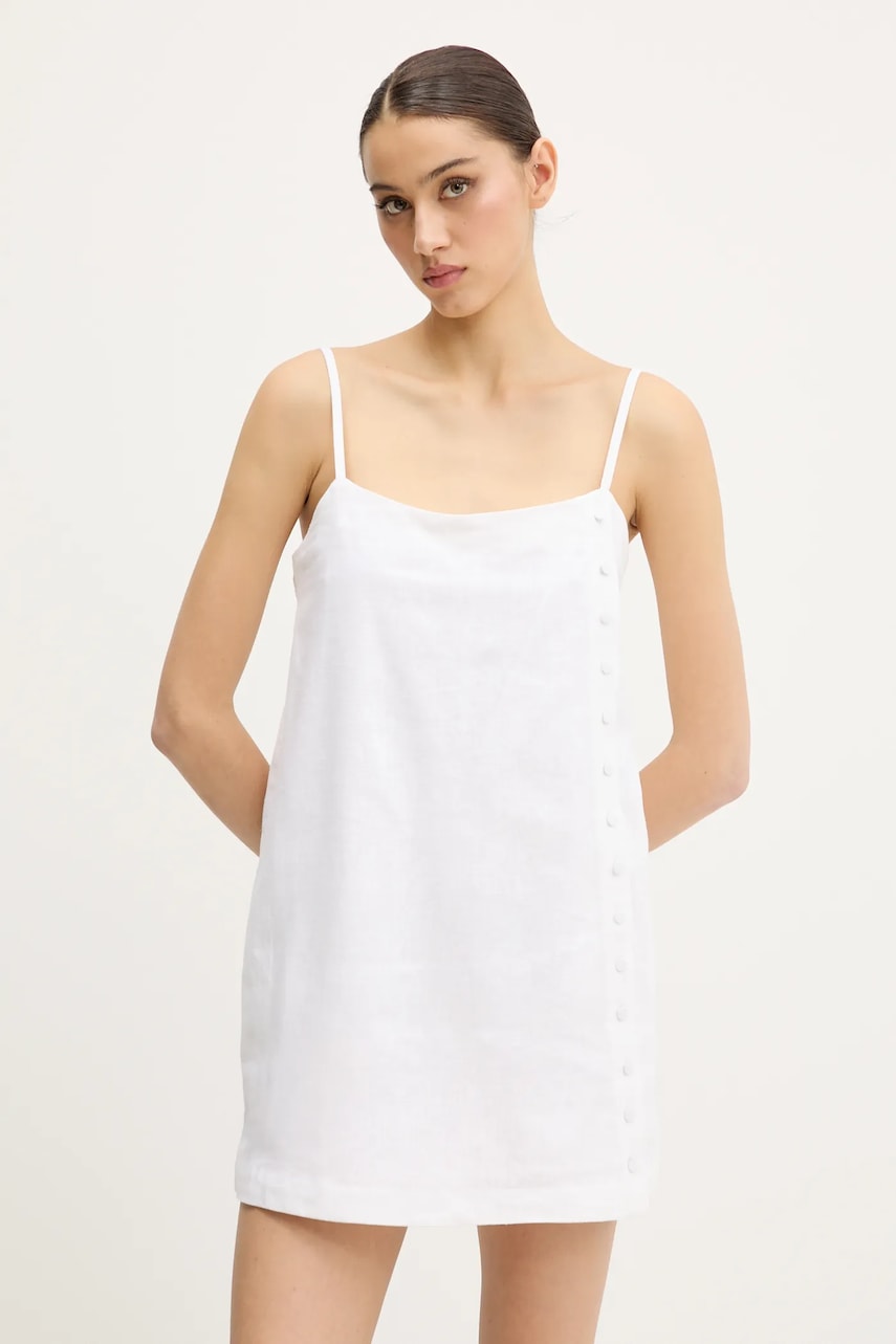 Abercrombie & Fitch rochie din in culoarea bej