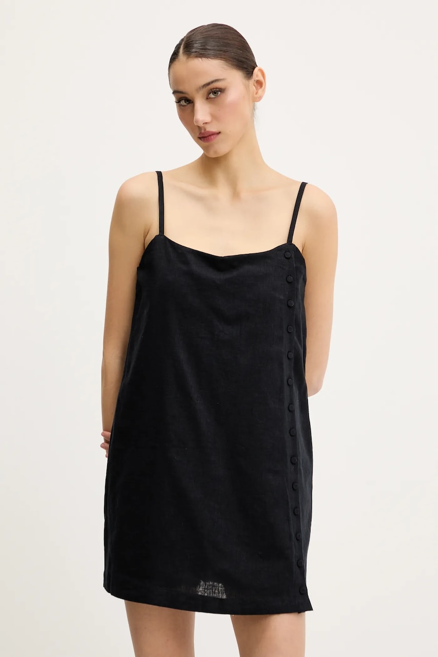 Abercrombie & Fitch rochie din in culoarea negru