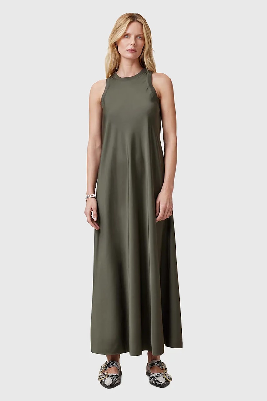 AllSaints rochie AIDA culoarea verde