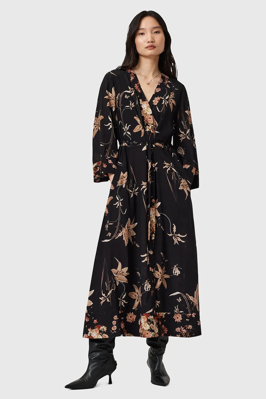 AllSaints rochie DIANA culoarea negru