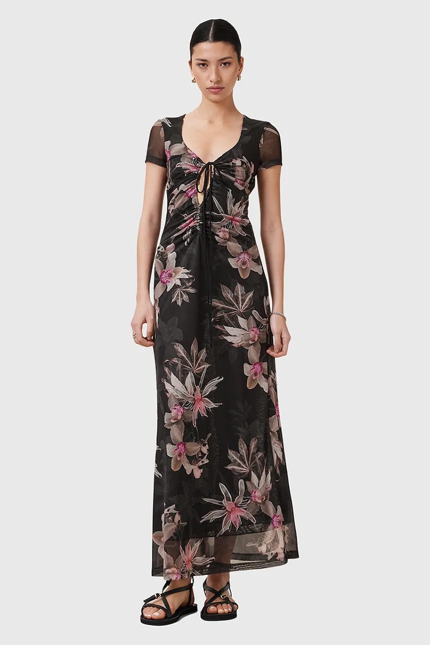 AllSaints rochie GABBY culoarea negru