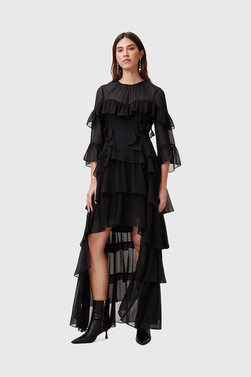 AllSaints rochie NAT culoarea negru