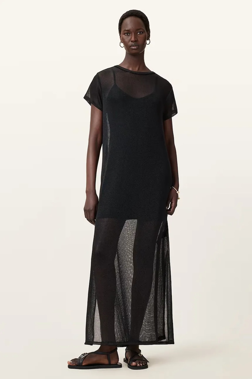 AllSaints rochie THEA culoarea negru