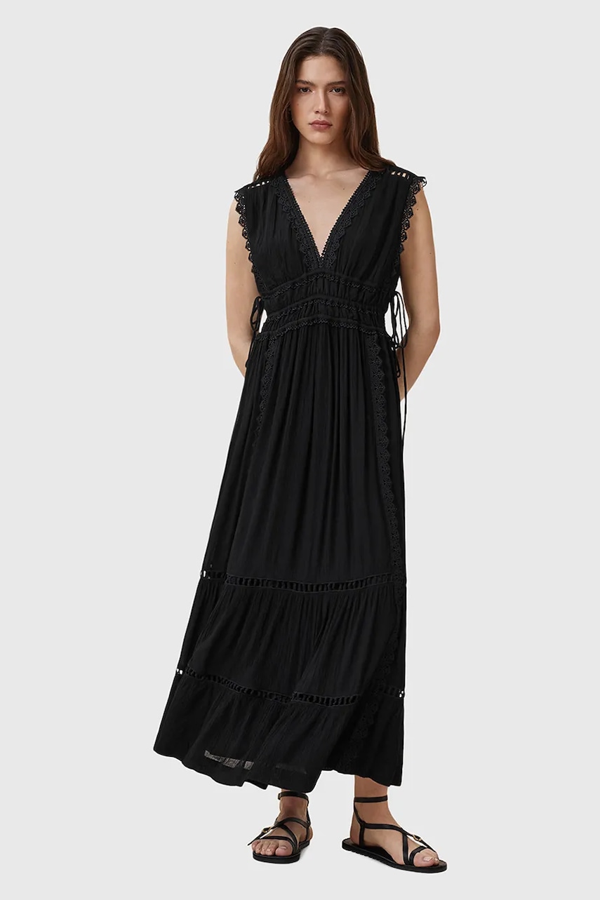 AllSaints rochie XANTHE culoarea negru