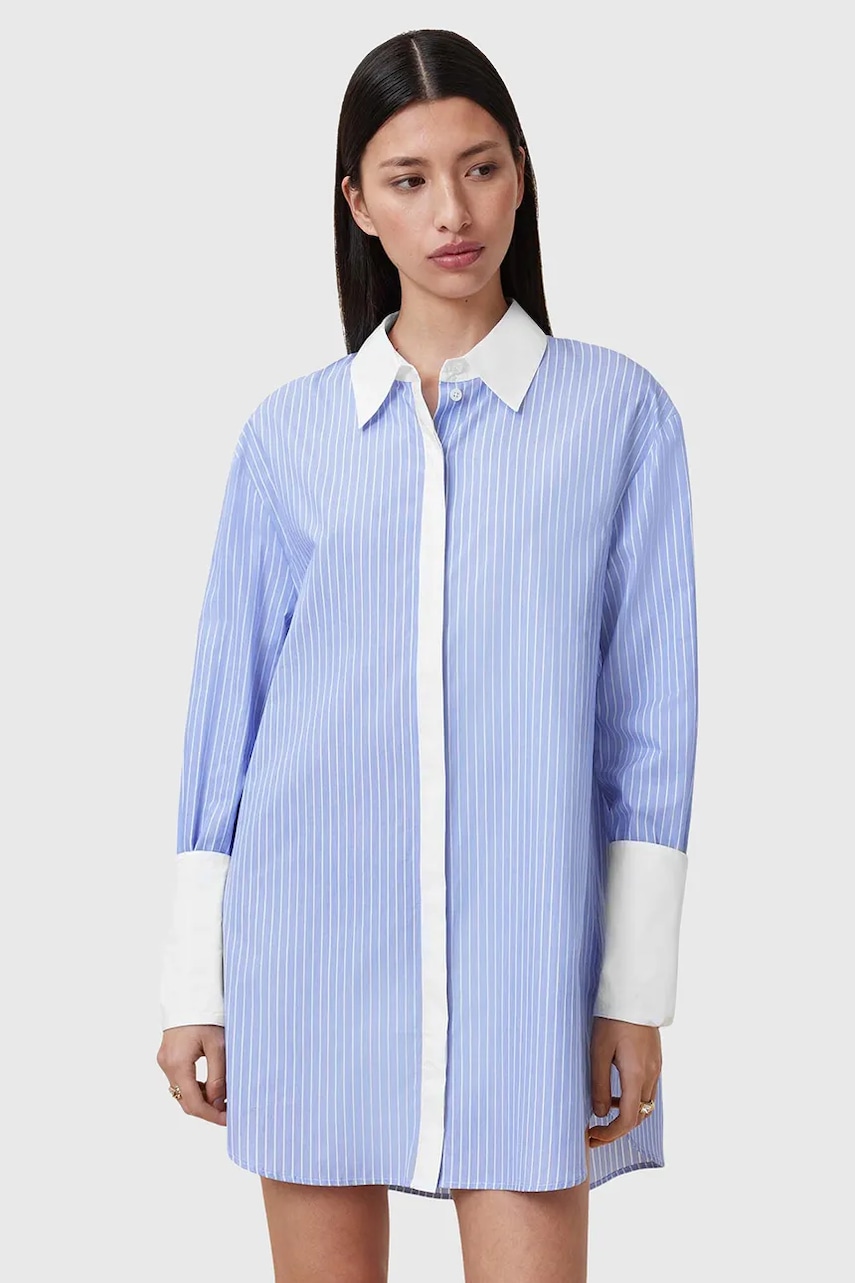 AllSaints rochie din bumbac ALBER mini