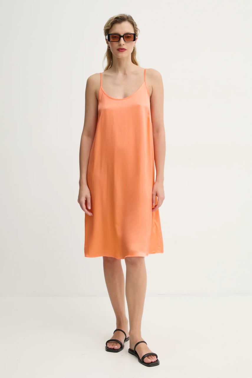 American Vintage rochie culoarea portocaliu