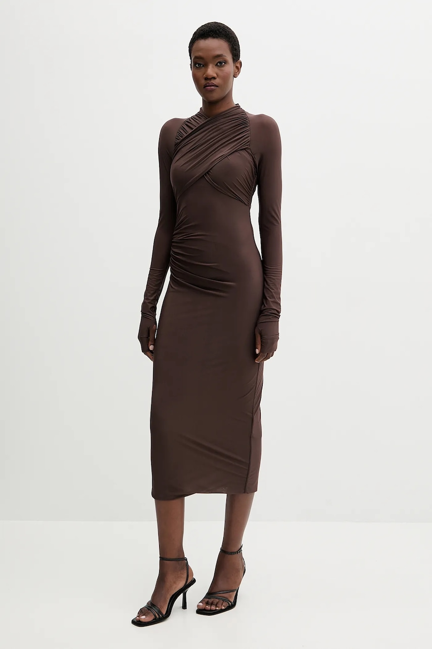 Aniye By rochie culoarea maro