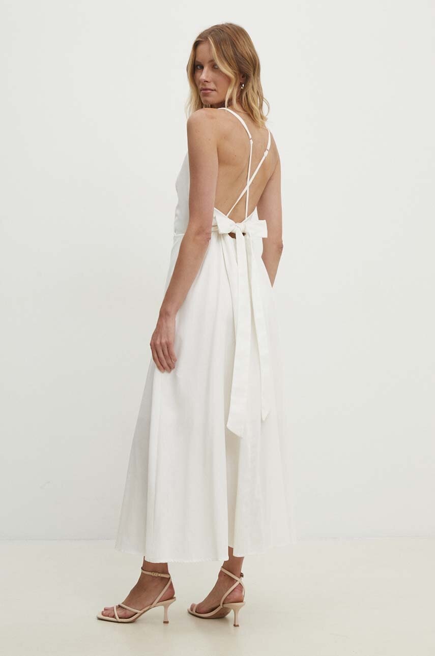 Answear Lab rochie culoarea alb