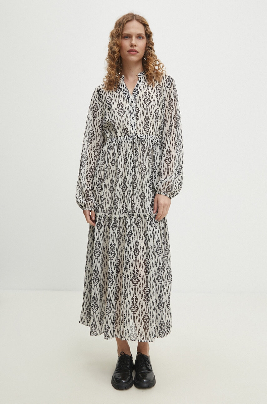 Answear Lab rochie culoarea alb