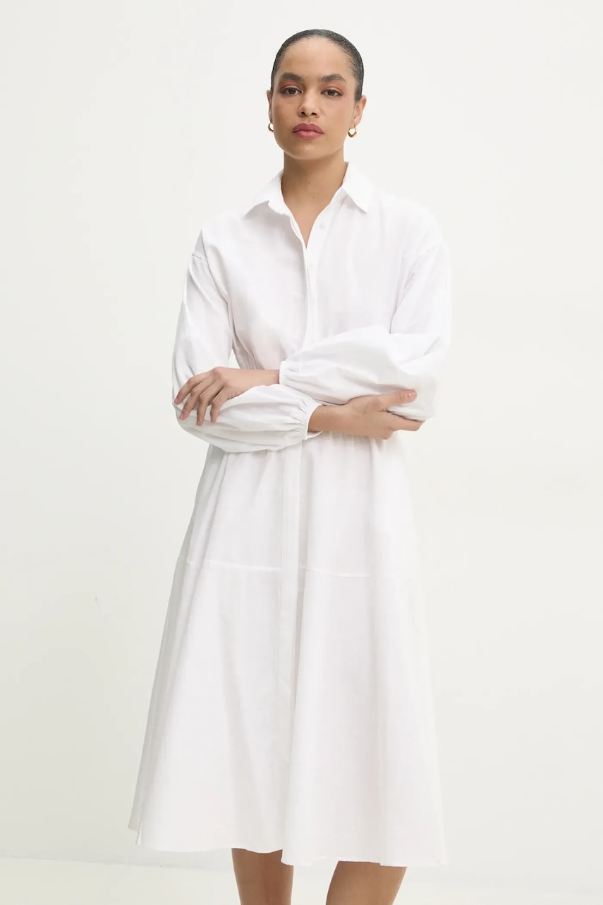 Answear Lab rochie culoarea alb