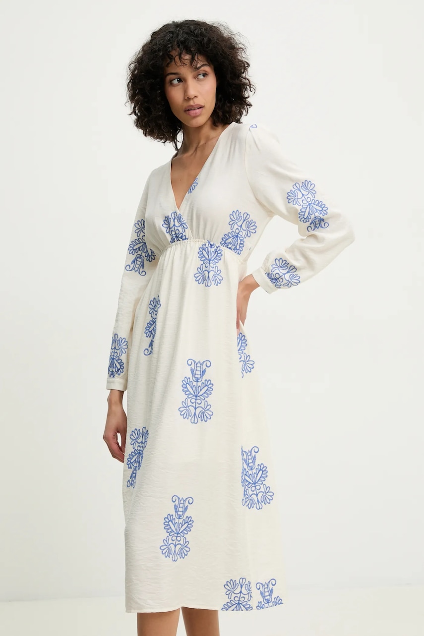 Answear Lab rochie culoarea alb