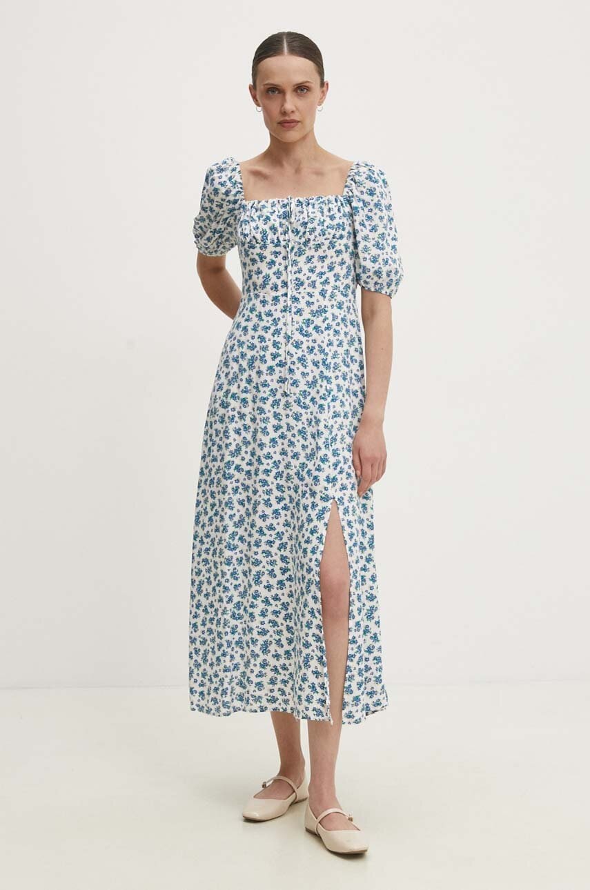Answear Lab rochie culoarea alb