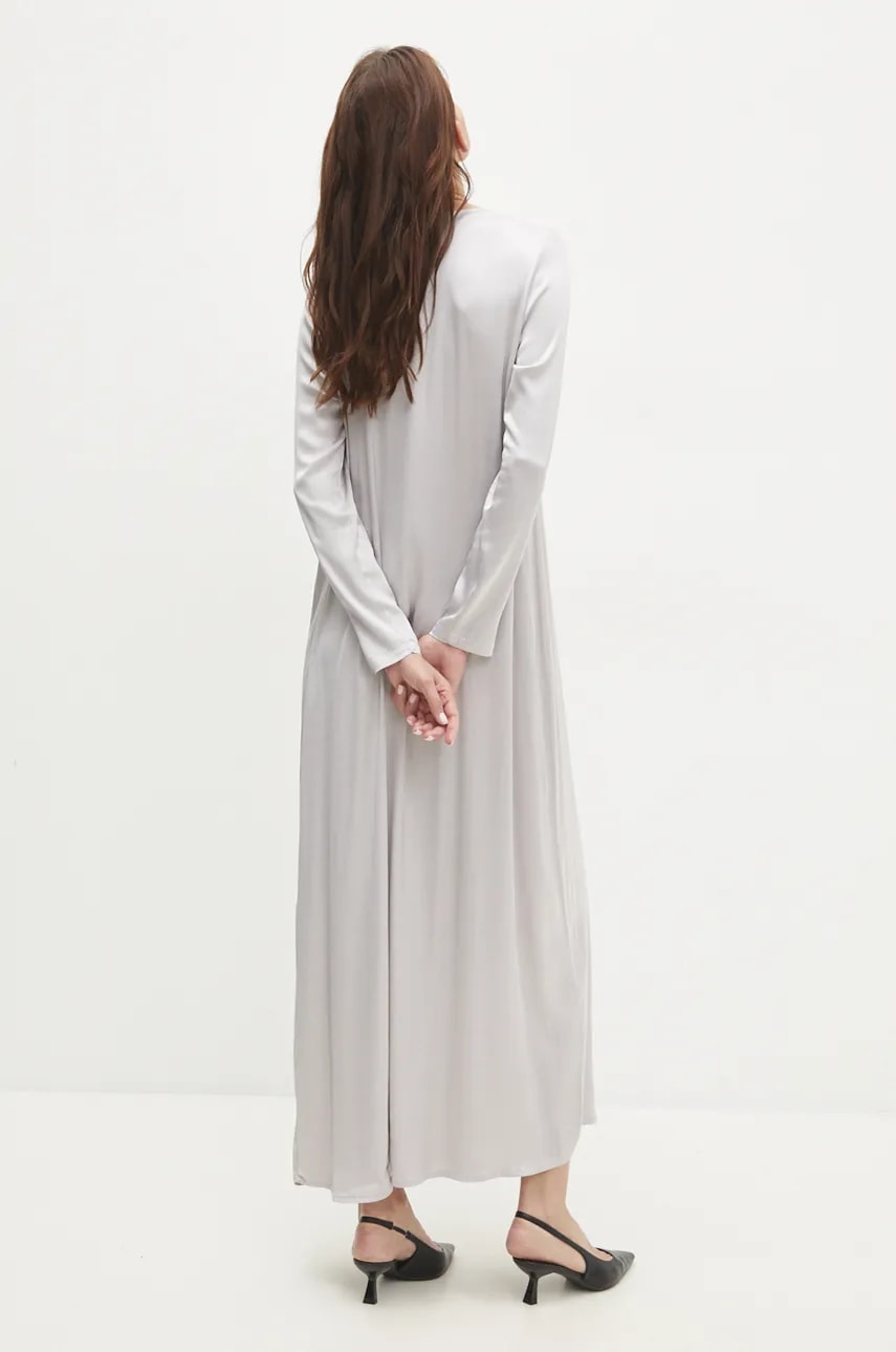 Answear Lab rochie culoarea argintiu
