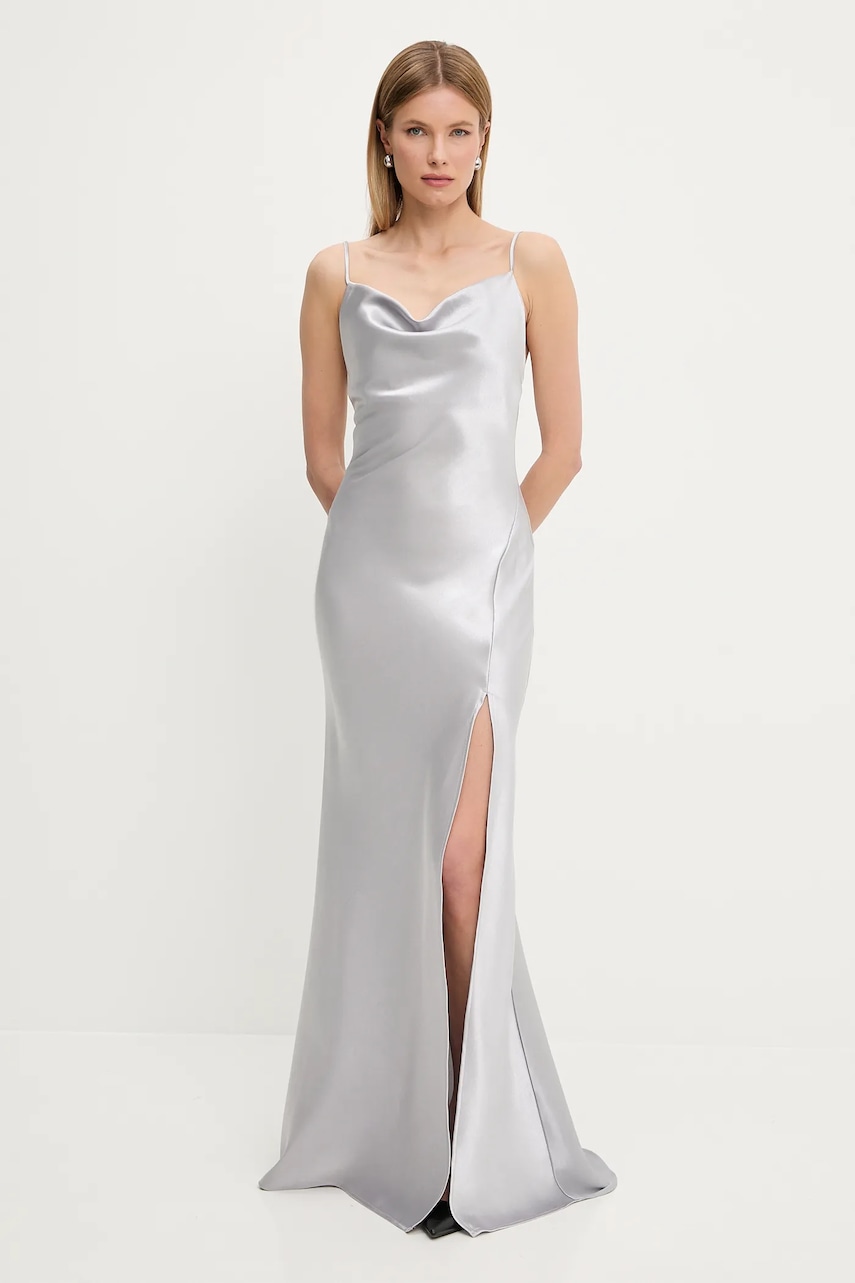 Answear Lab rochie culoarea argintiu