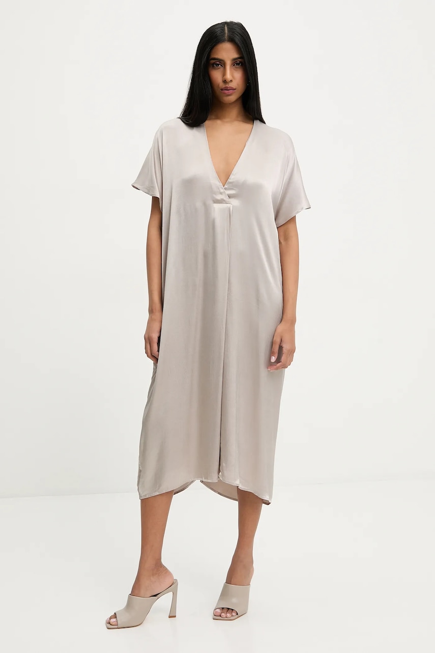 Answear Lab rochie culoarea argintiu