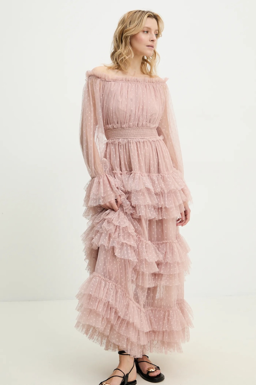 Answear Lab rochie culoarea bej