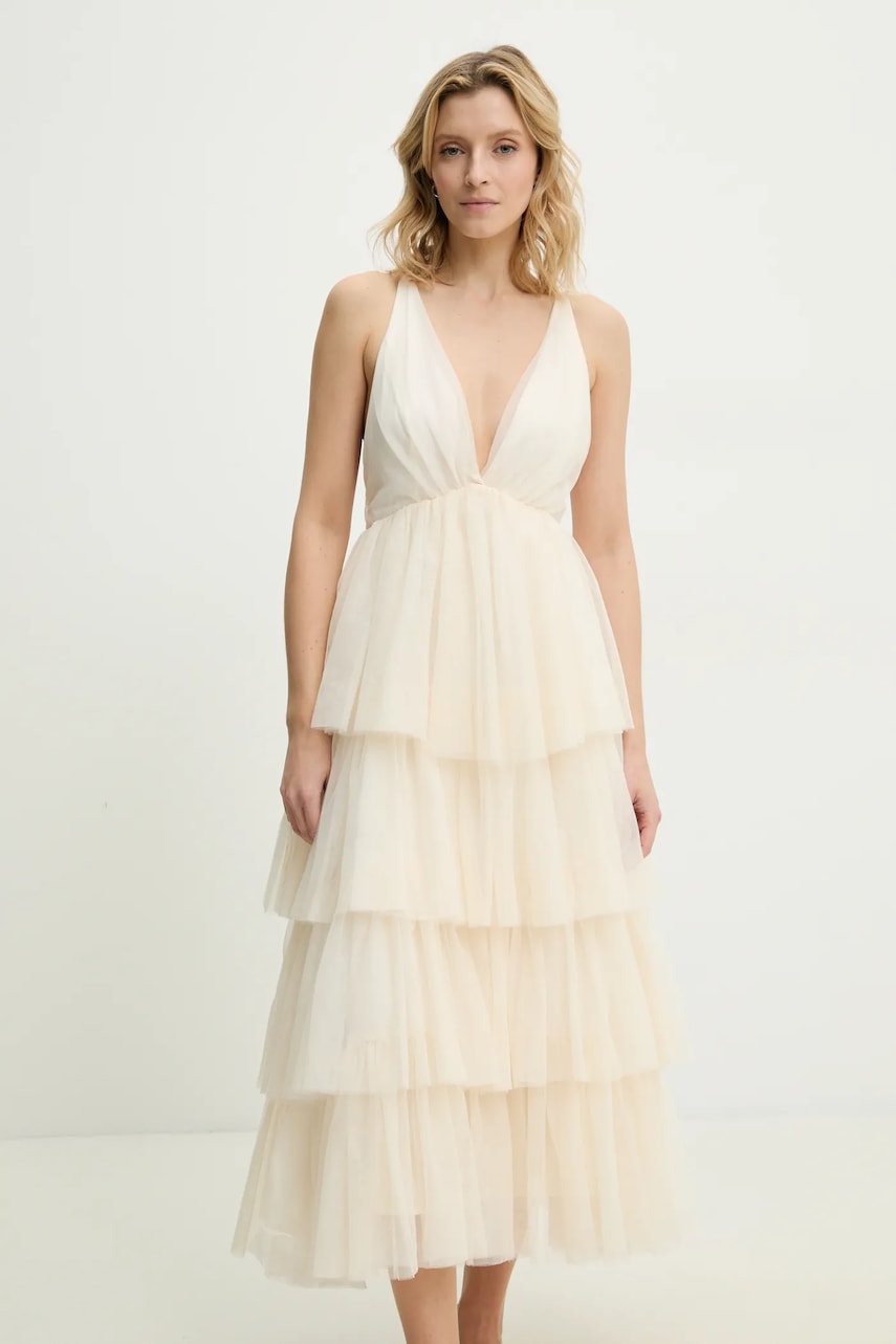 Answear Lab rochie culoarea bej