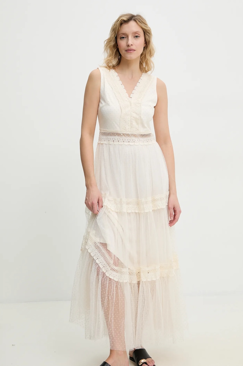 Answear Lab rochie culoarea bej