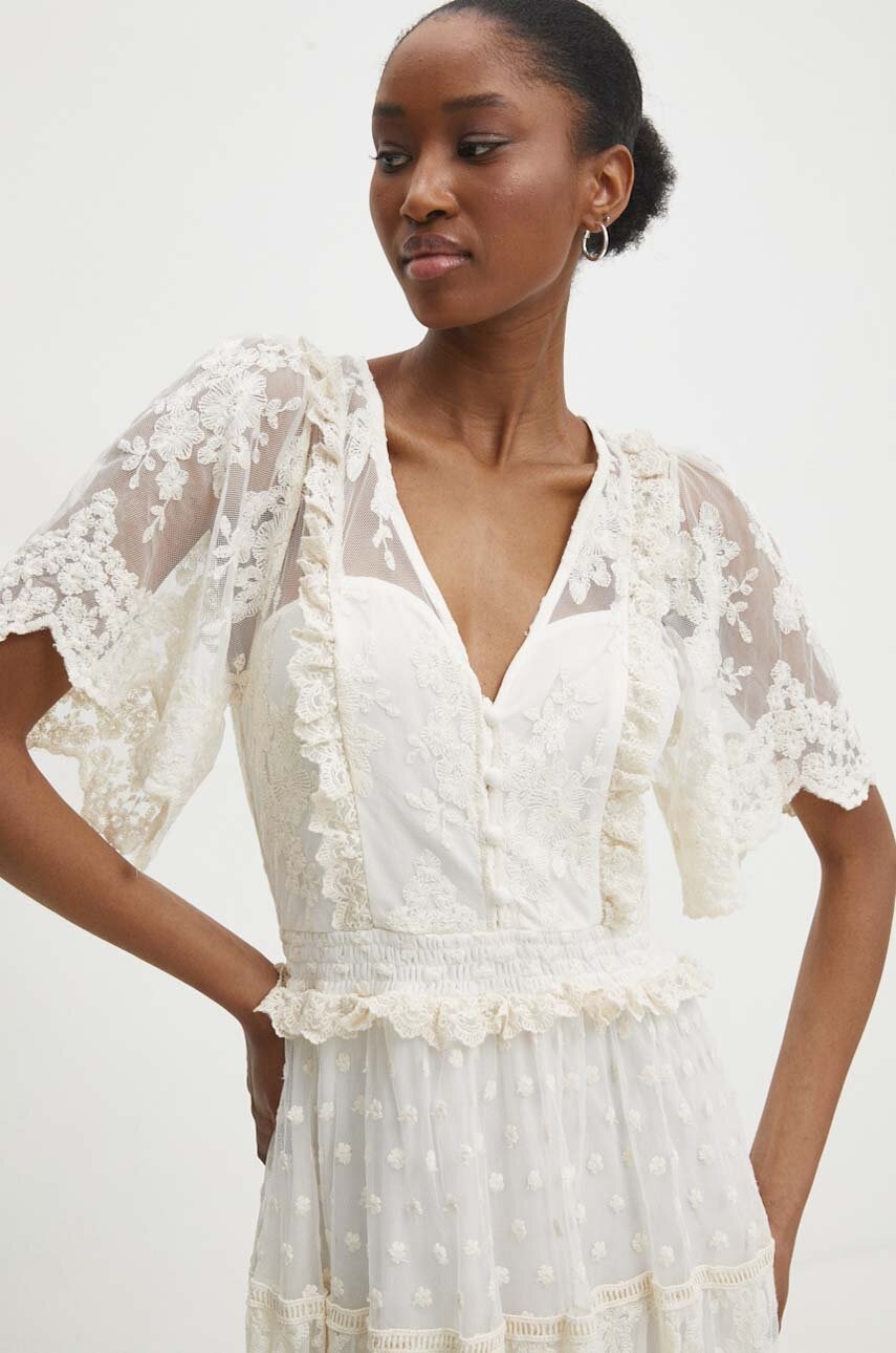 Answear Lab rochie culoarea bej
