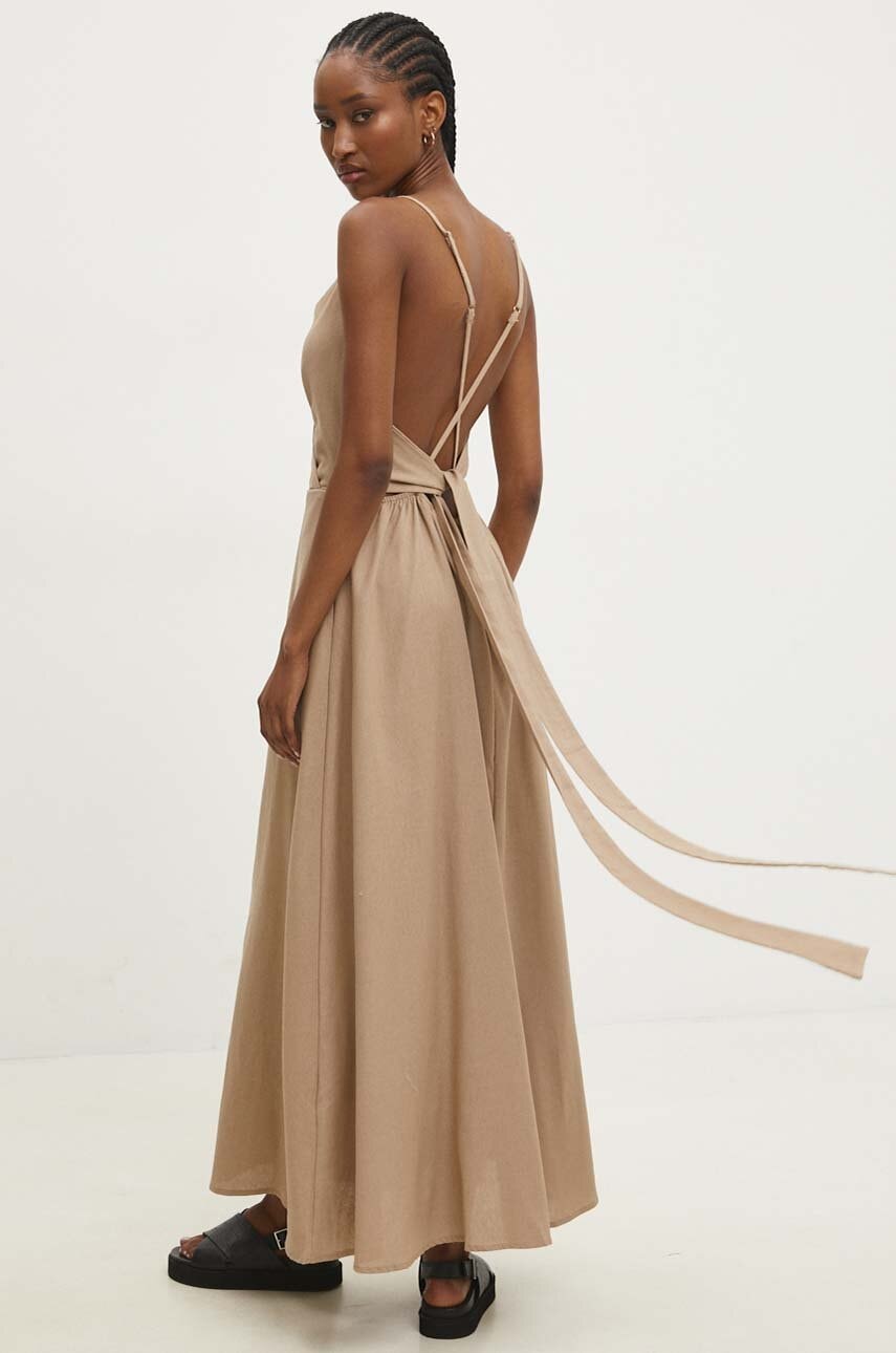 Answear Lab rochie culoarea bej