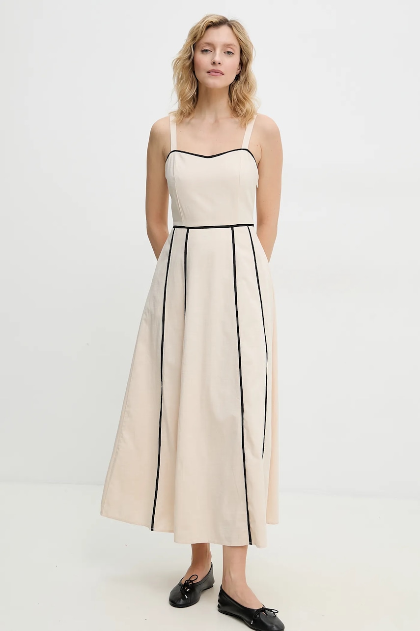 Answear Lab rochie culoarea bej