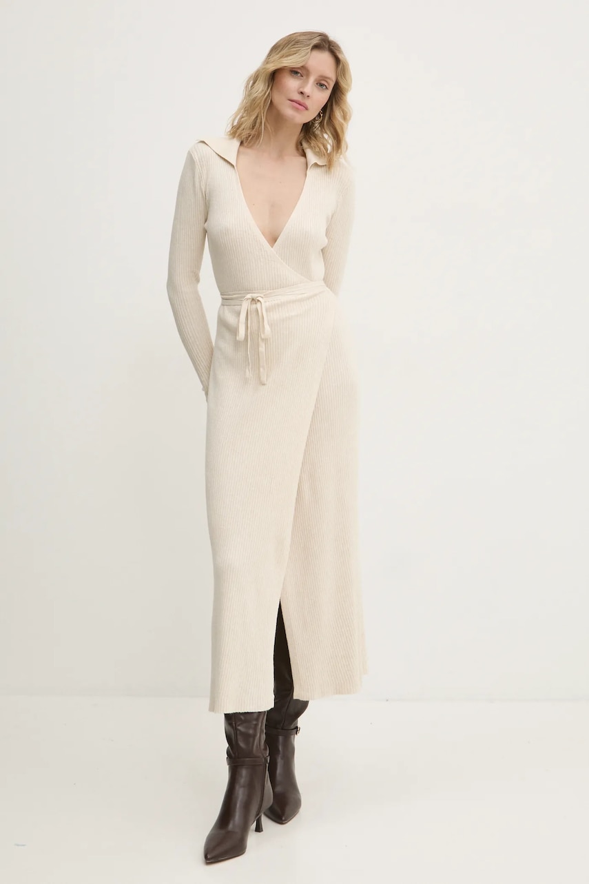 Answear Lab rochie culoarea bej