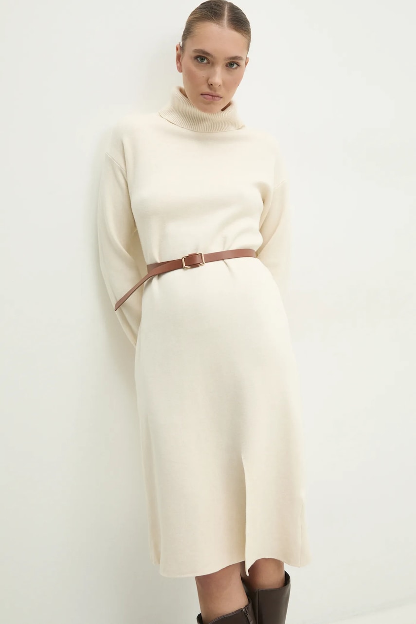 Answear Lab rochie culoarea bej