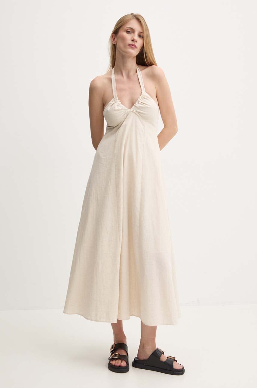 Answear Lab rochie culoarea bej