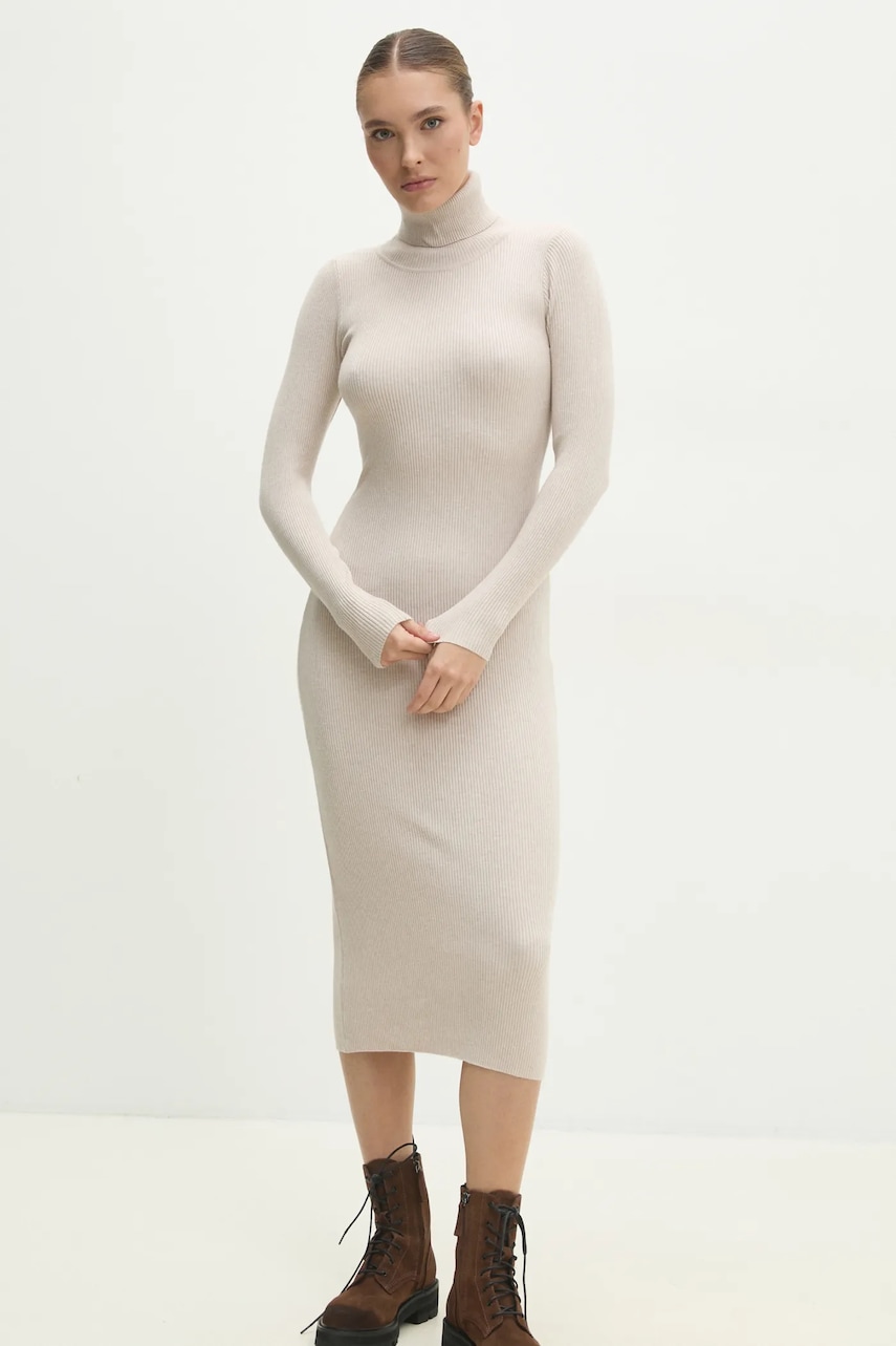 Answear Lab rochie culoarea bej