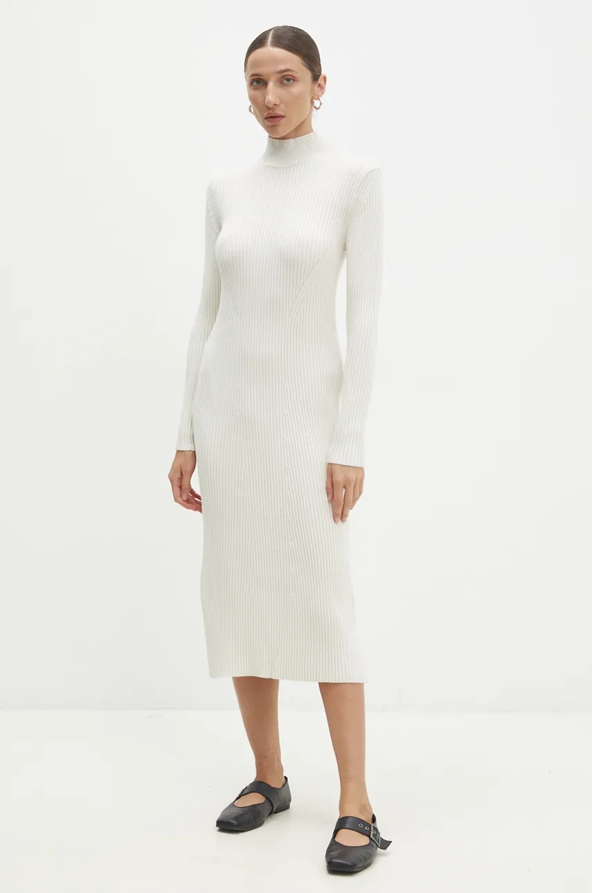 Answear Lab rochie culoarea bej