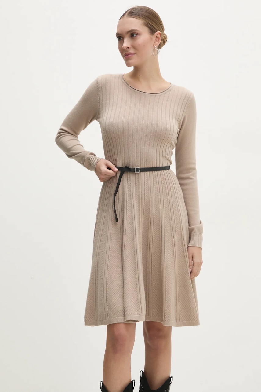 Answear Lab rochie culoarea bej