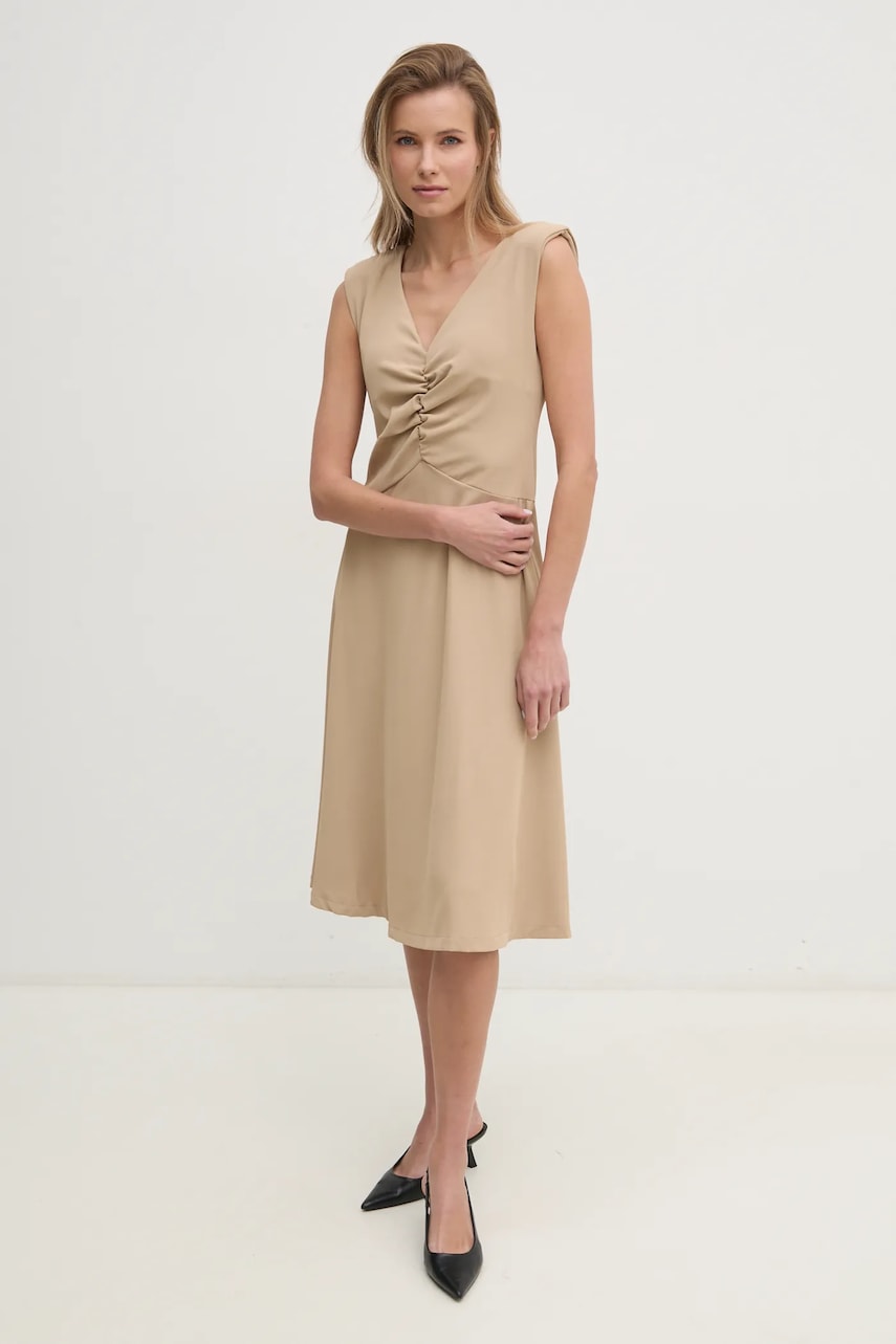 Answear Lab rochie culoarea bej