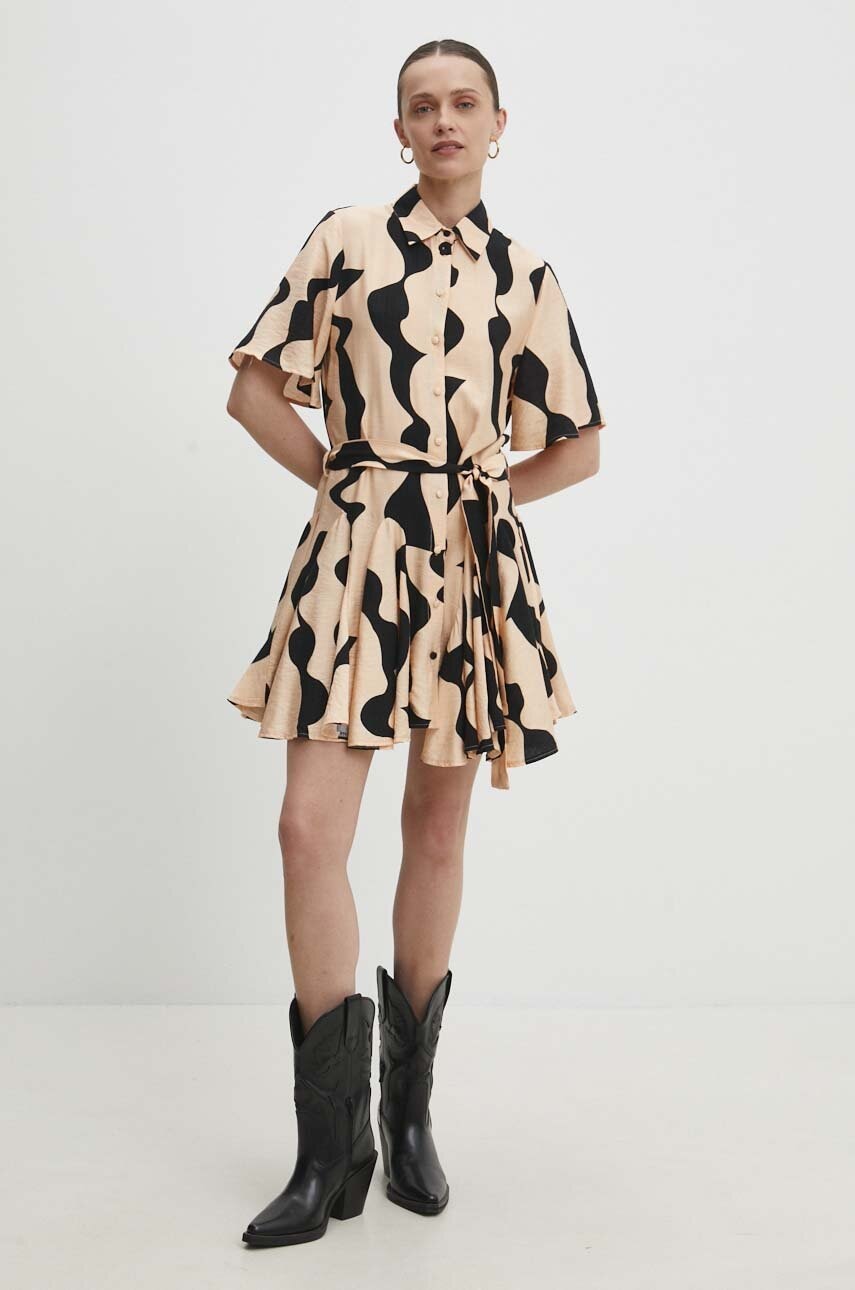 Answear Lab rochie culoarea bej
