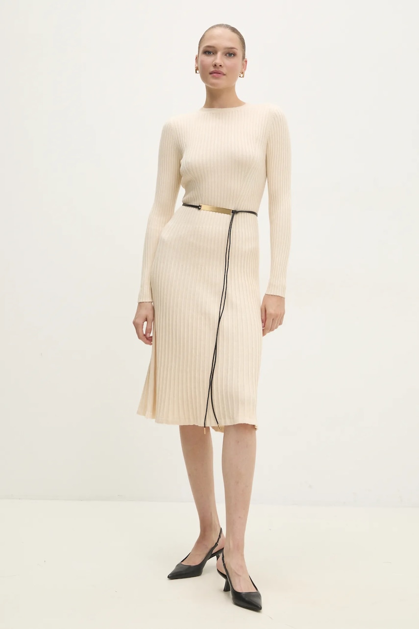 Answear Lab rochie culoarea bej