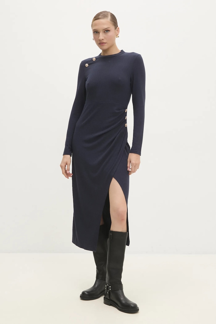 Answear Lab rochie culoarea bleumarin