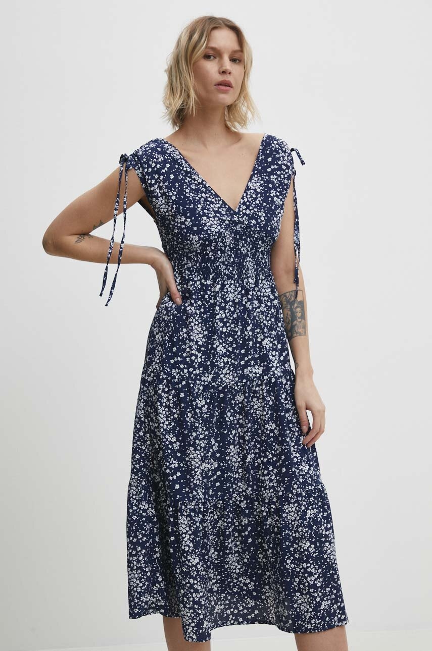 Answear Lab rochie culoarea bleumarin