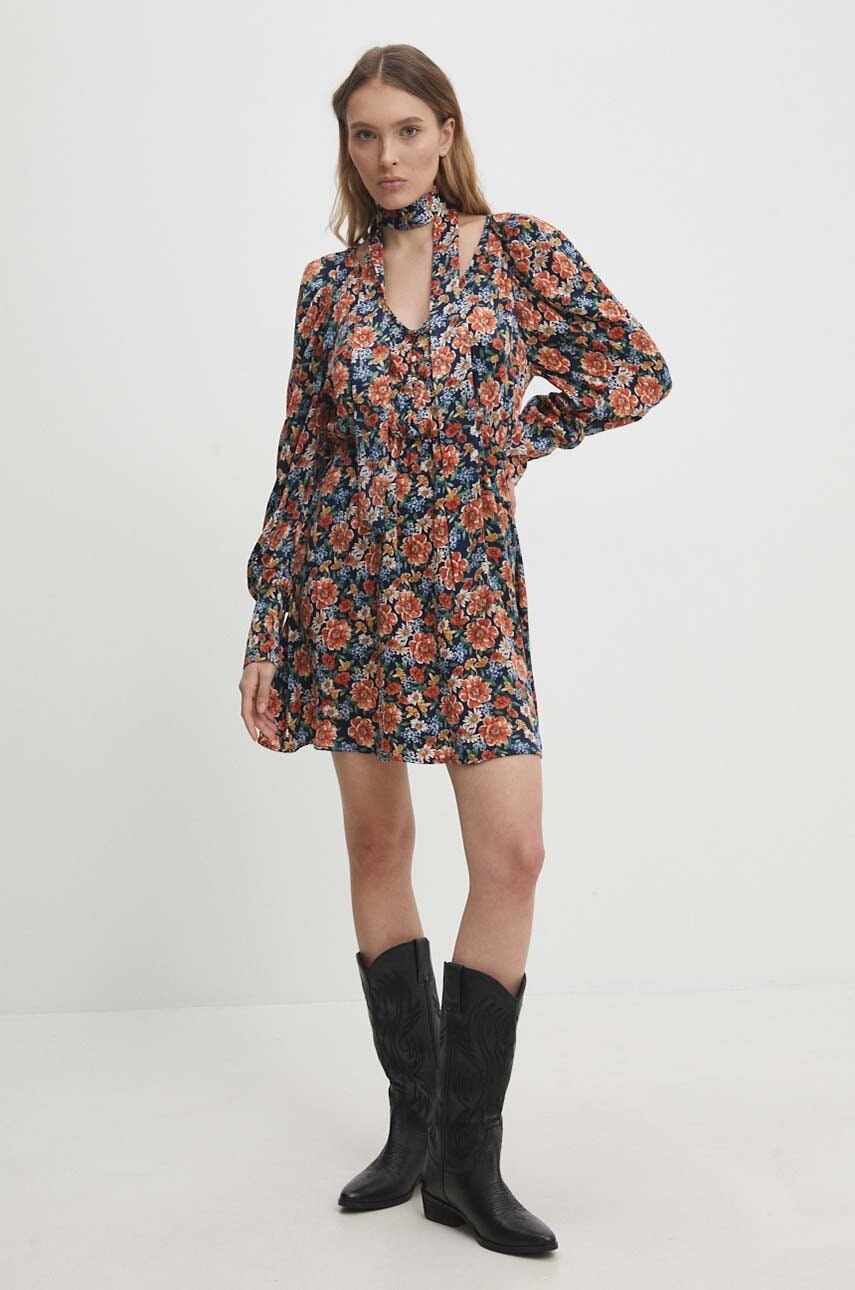 Answear Lab rochie culoarea bleumarin