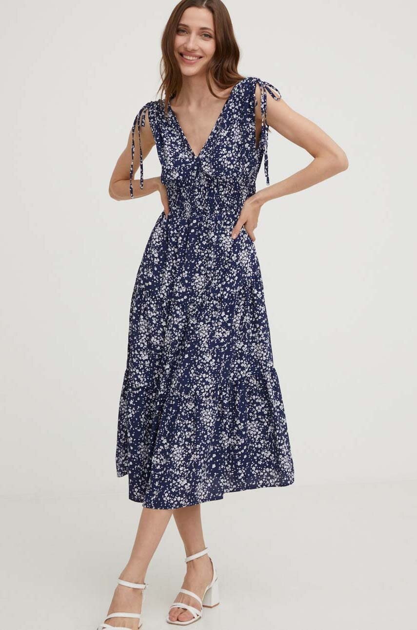 Answear Lab rochie culoarea bleumarin