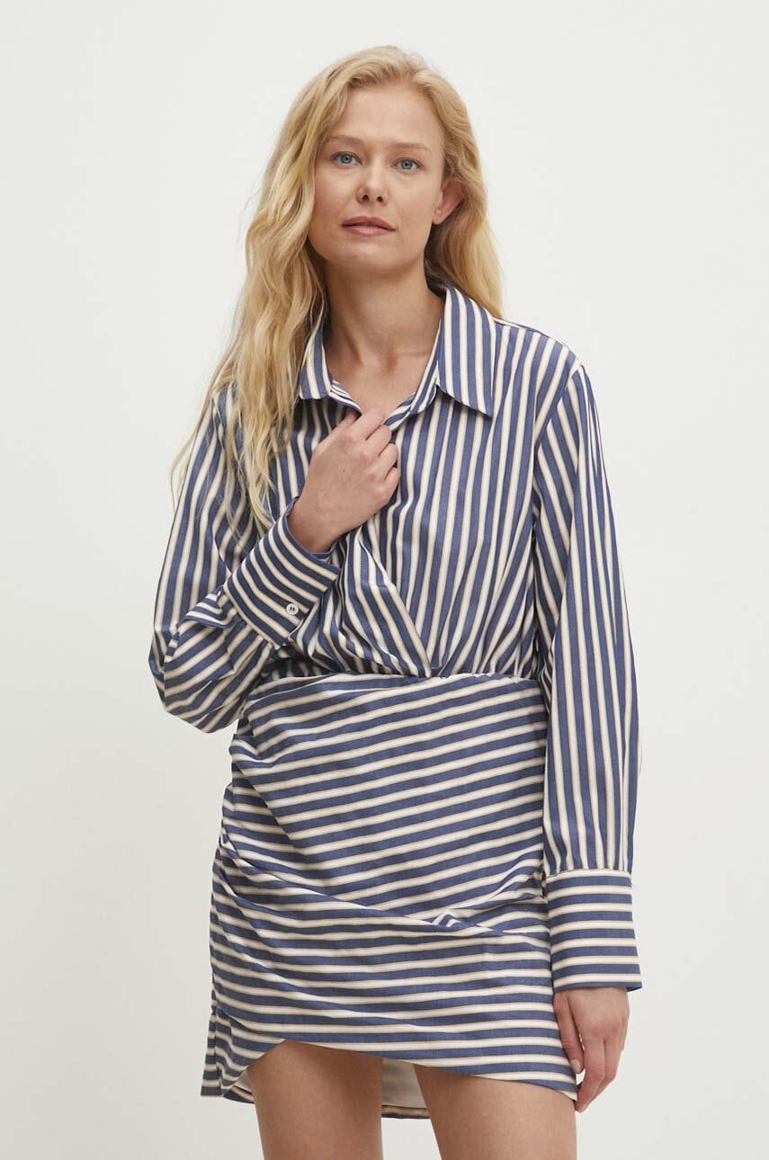 Answear Lab rochie culoarea bleumarin