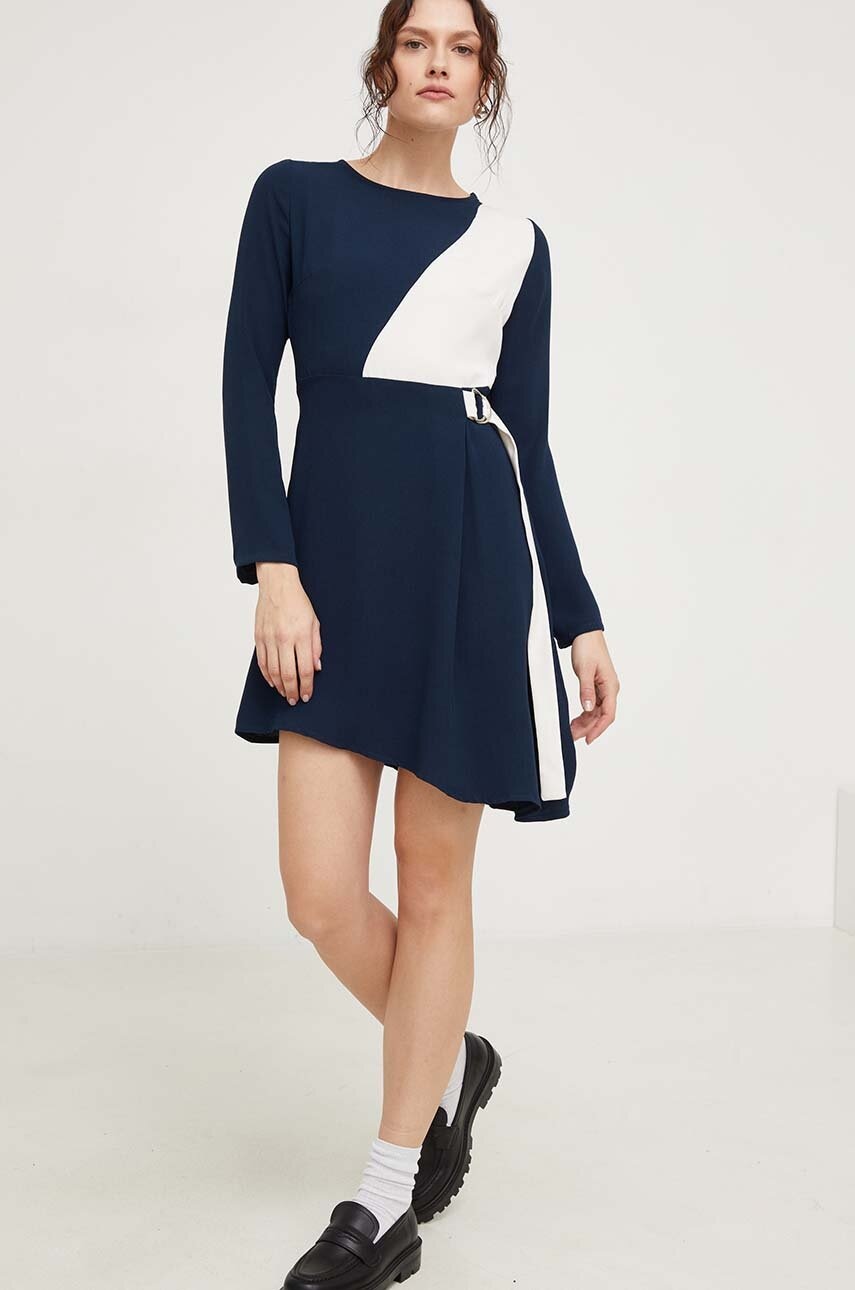 Answear Lab rochie culoarea bleumarin